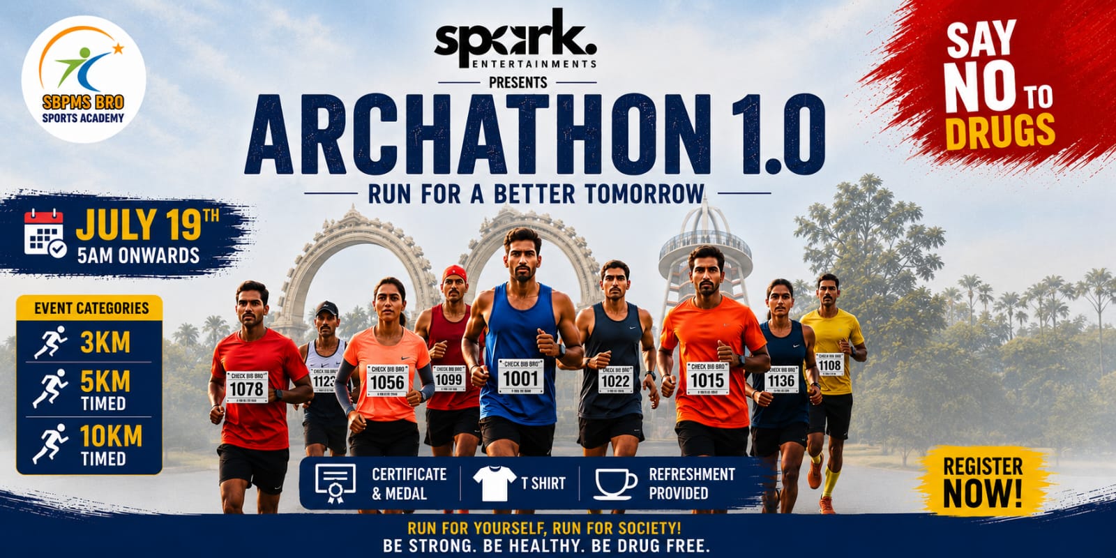 ARCHATHON 1.0 , CHENNAI BIGGEST DRUG AWARENESS MARATHON 2026