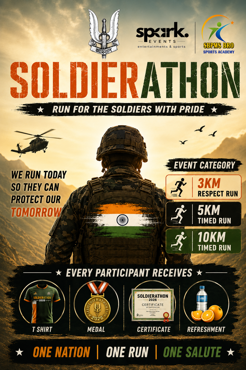 CHENNAI SOLDIERATHON 2026 – Run for the Soldiers with Pride AUG 23rd